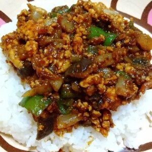 夏野菜のキーマカレー